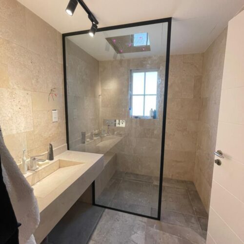 Shower glass 13